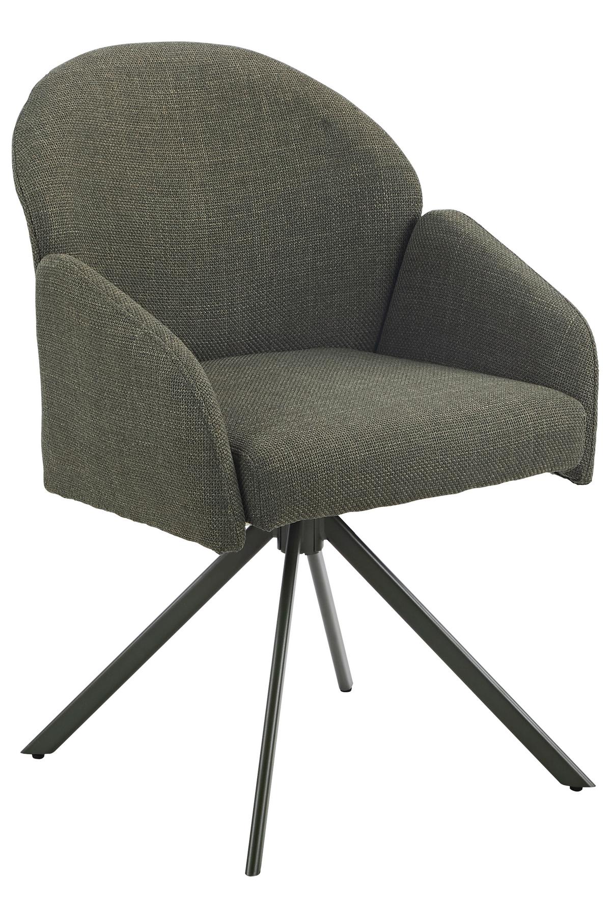 Armlehnstuhl-set Holly S 2er-Set - Grün, MODERN, Textil (56,5/84/61cm) - MID.YOU