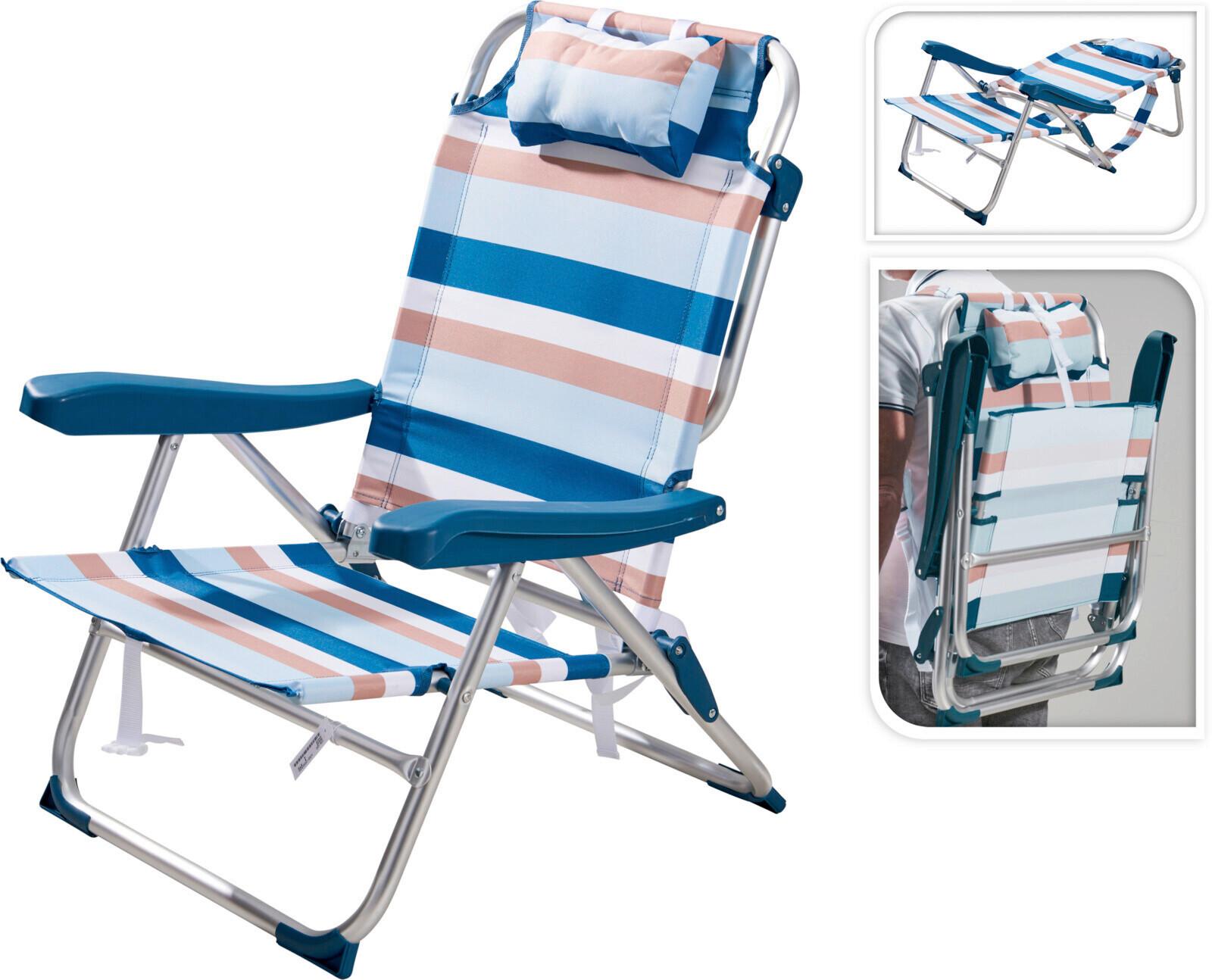 Campingsessel Aluminium Bxhxt: 63x64x82 Cm - Multicolor, Basics, Metall (63/64/82cm)