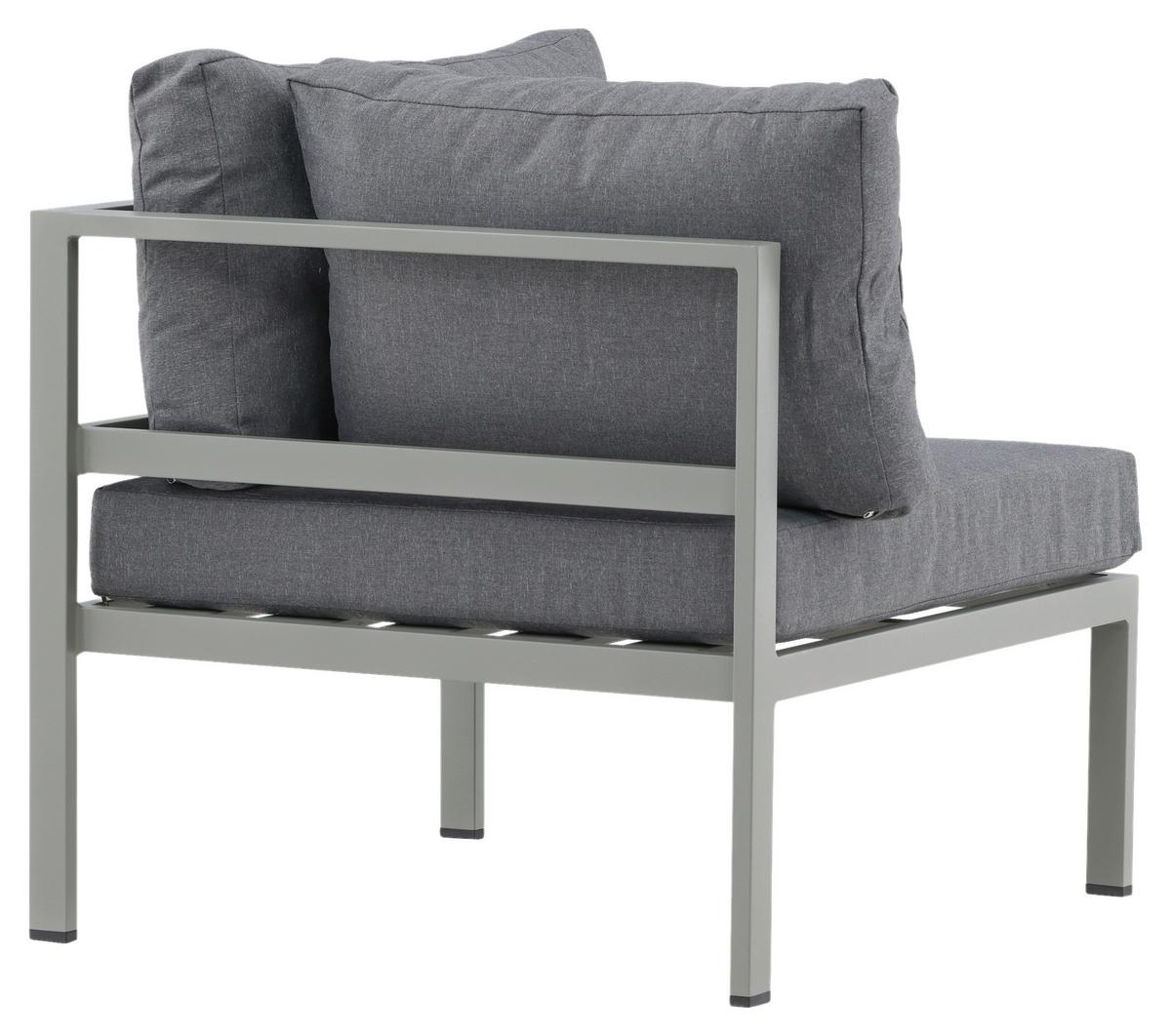 Loungeeckteil Copacabana - Pastellgrün/Grau, KONVENTIONELL, Metall (74/65/74cm) - Gardenson