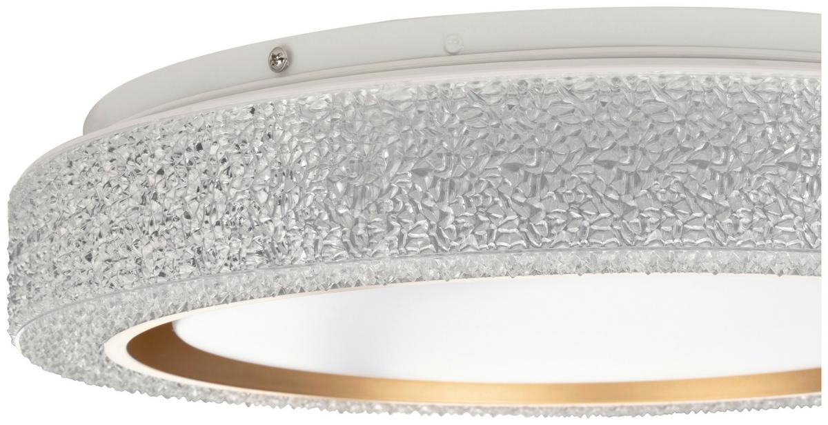 Led Mennyezeti Lámpa Esvet - aranyszínű/fehér, Konventionell, műanyag/fém (40cm) - Luca Bessoni