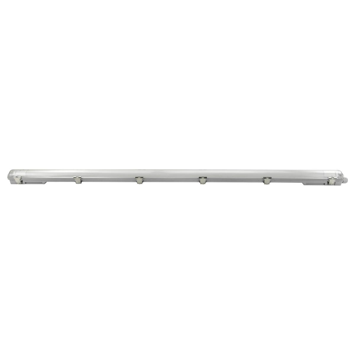 Led-deckenleuchte L: 126,8 Cm, Für In- Und Outdoor - Grau, Basics, Kunststoff (126,8/6,2/5,2cm)