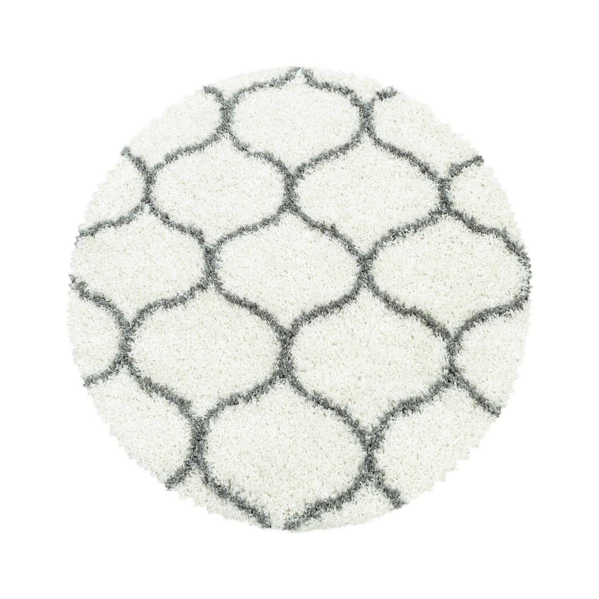 Webteppich Creme Naturfaser Salsa Ø 200 cm - Creme, Design, Textil (200cm)