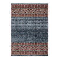 Webteppich Korsika - Blau/Rot, Design, Textil (80/150cm) - Novel