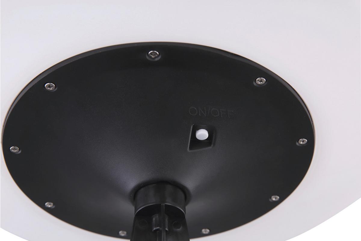 Solarleuchte Weiß 3xled H: 32,8 Cm - Schwarz/Weiß, MODERN, Kunststoff (32/32,8cm)