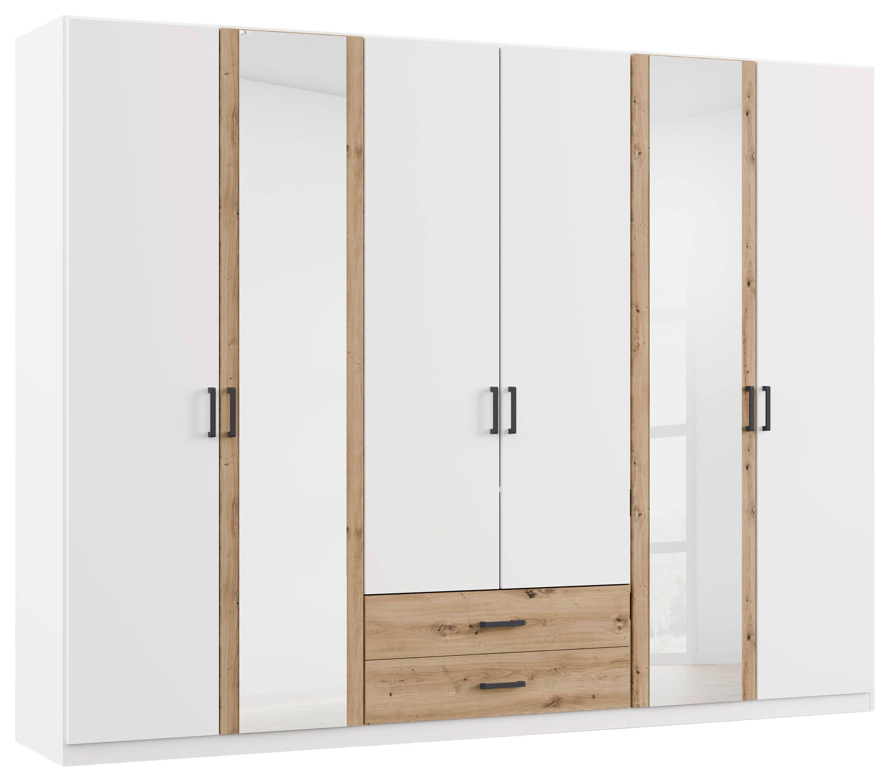 Kleiderschrank Despina - Weiß/Eiche Artisan, KONVENTIONELL, Holzwerkstoff (271/210/54cm)