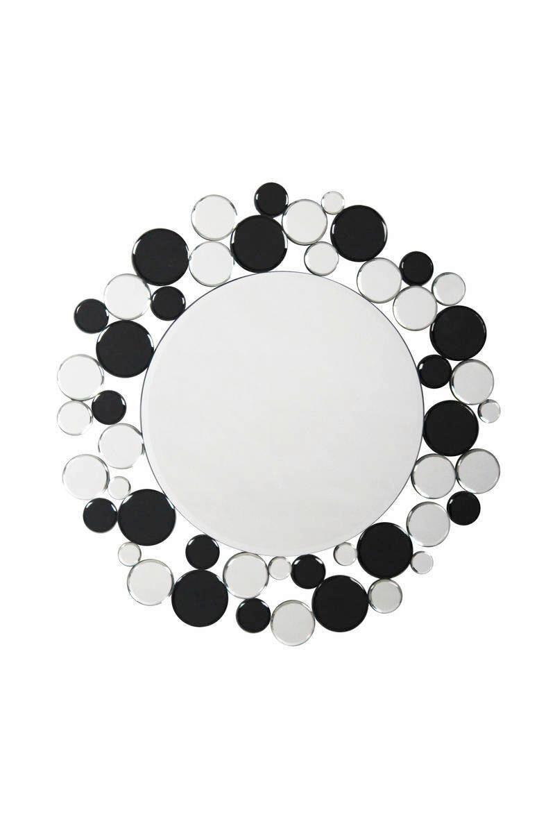 Nástěnné zrcadlo černá/barva stříbra - černá/barvy stříbra, Basics, kov/sklo (80/80/5cm)