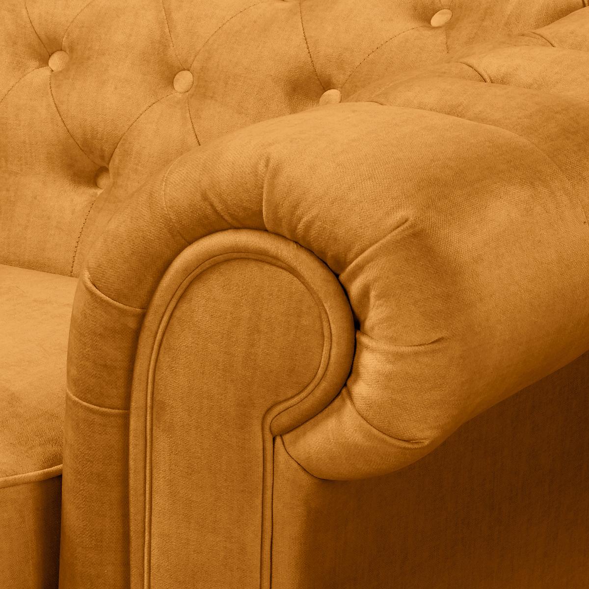 Schlafsofa Laura Bernsteinfarben, B: 190cm - Bernsteinfarben/Braun, Design, Textil (190/74/91cm) - P & B