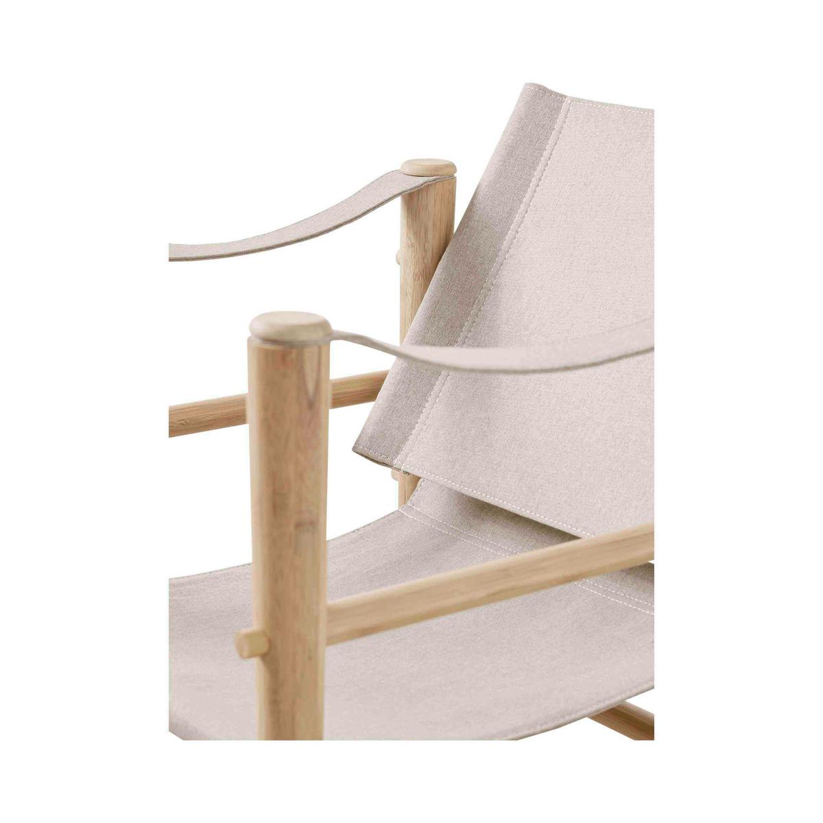 Loungesessel Safari aus Bambus - Beige/Naturfarben, Design, Holz (59/79/61cm) - MID.YOU