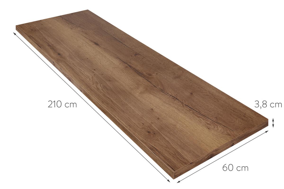 Arbeitsplatte Apd 60 - Dekor 097 - Eiche dunkel, MODERN, Holzwerkstoff (210/60/4cm) - Nobilia