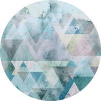 Fototapete Blueprism - Blau, Trend, Papier (125cm) - Komar