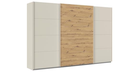 Schwebetürenschrank Feldkirch 315cm Champagner/Eiche Artisan - Champagner/Eiche Artisan, Trend, Holzwerkstoff (315/229/61cm) - Luca Bessoni