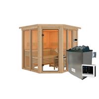 Sauna Kea 1 210/202/210 Cm - Fichtefarben, Basics, Holz (210/202/210cm)