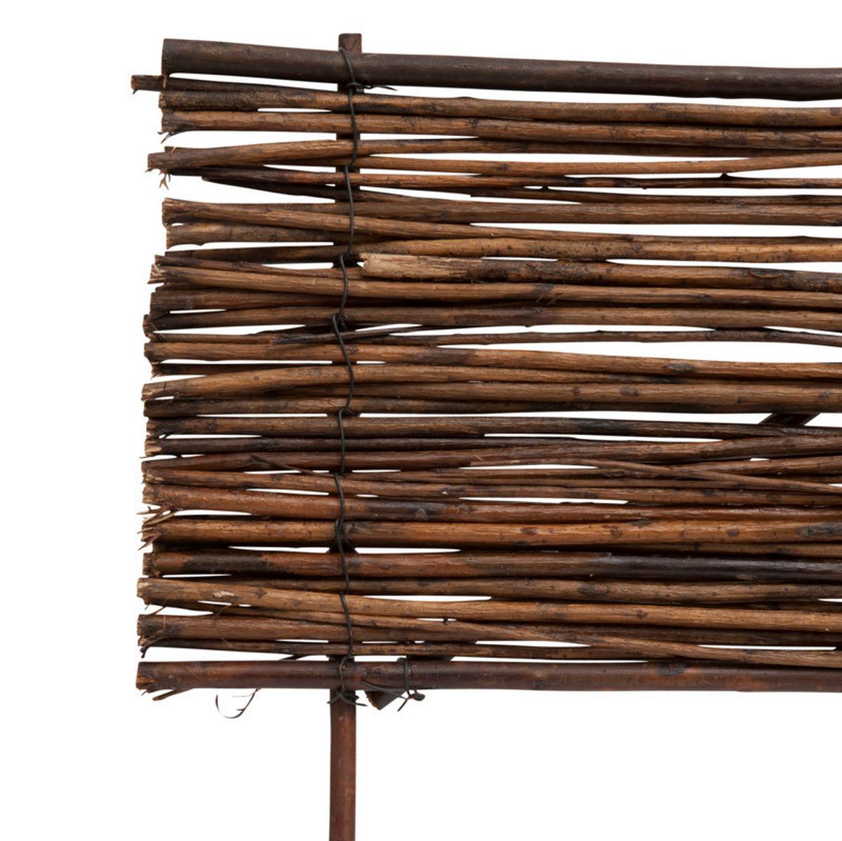 Beeteinfassung Weide Gerade 100x20-35 Cm Holz Naturf. - Naturfarben, Basics, Holz (100/20/35cm)