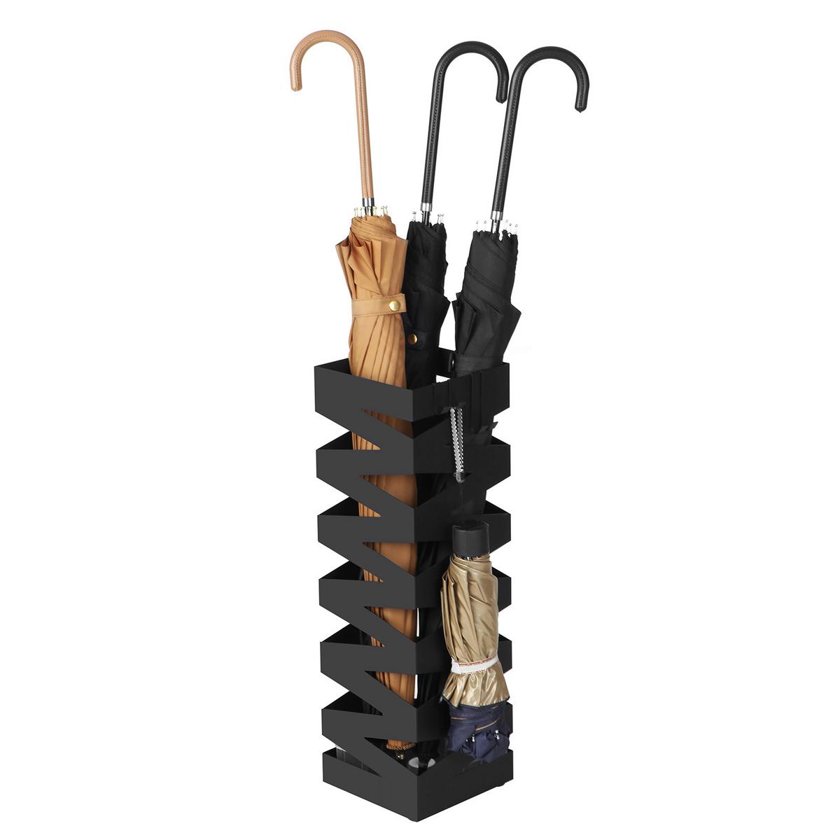 STOJAN NA DÁŽDNIKY TYP: LUC16B - čierna, Trend, kov (15.5/49/15.5cm) - Boxxx