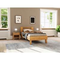 Bett Como Naturfarben /wildeiche 100x200cm - Wildeiche/Naturfarben, MODERN, Holz (100/200cm) - MID.YOU