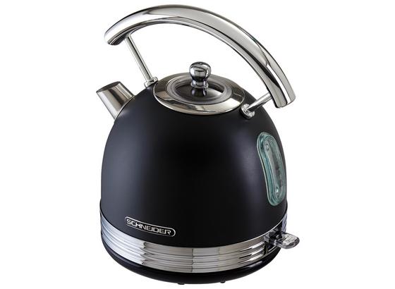 Wasserkocher Sl W2 B Schwarz 1,7l 1850-2200 W - Chromfarben/Schwarz, MODERN, Metall (19,8/27,3/23,7cm) - Schneider Wasserkocher Sl W2 B Schwarz 1,7l 1850-2200 W - Chromfarben/Schwarz, MODERN, Metall (19,8/27,3/23,7cm) - Schneider