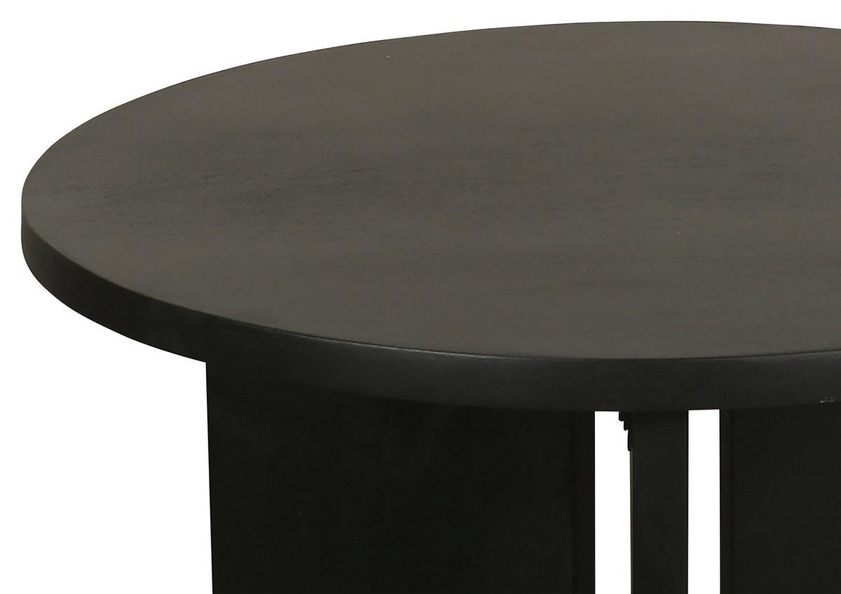 Couchtisch Round Schwarz D: 40/60 Cm - Schwarz, Design, Holz (40/60/30/41/40/60cm) - MID.YOU