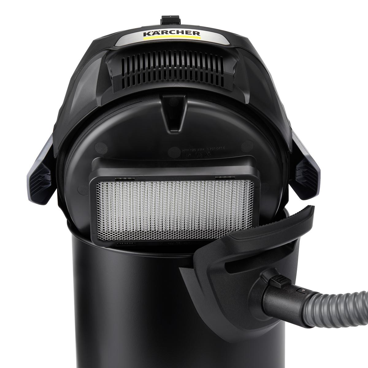 Aschesauger Mit Filterreinigungssystem 600 W - Schwarz, MODERN, Kunststoff (38/33,8/47,8cm) - Kärcher