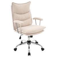 Drehstuhl Wien 2 - Chromfarben/Beige, MODERN, Kunststoff/Textil (61/96-104/66cm)