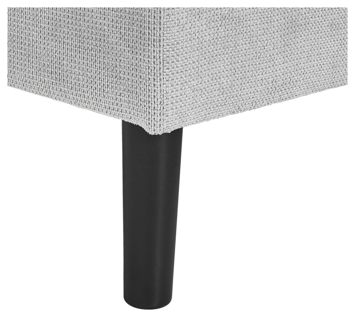 Ecksofa Boston, Hellgrau S: 231x157 cm - Hellgrau/Schwarz, KONVENTIONELL, Textil (231/157cm) - P & B