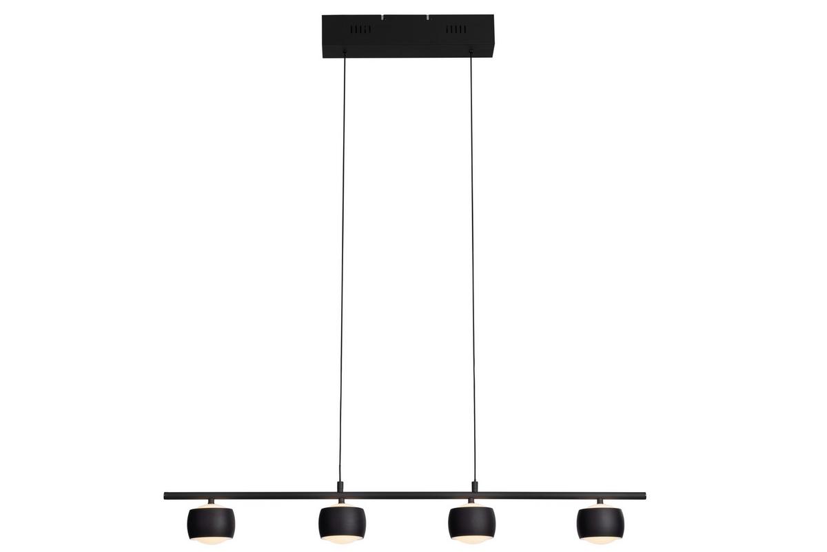 LED-Hängeleuchte Topl - Schwarz/Weiß, MODERN, Kunststoff (100/10/120cm)