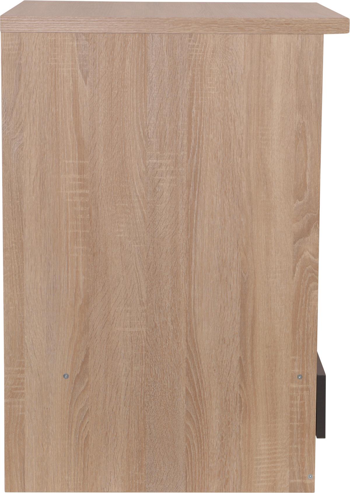 Herdumbauschrank Merle Grau, Eiche Dekor B:60cm - Eichefarben/Grau, Basics, Holzwerkstoff (60/84,8/60cm) - Respekta