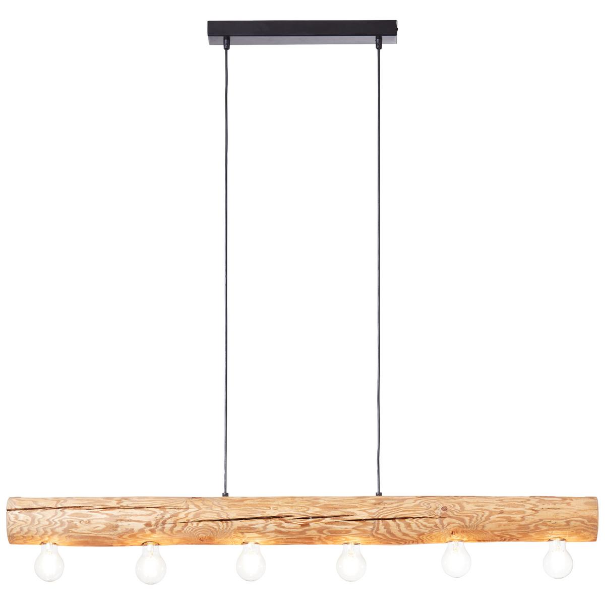 Hängeleuchte 99433/35 Trabo - Kieferfarben, Natur, Holz/Metall (105/70/115cm) - Brilliant
