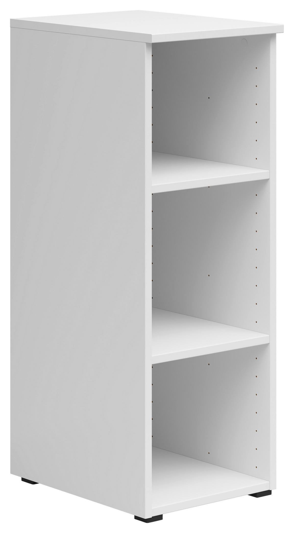 Regál MULTISTAURAUM š: 30cm - bílá/antracitová, Moderní, kompozitní dřevo/plast (30/83/40cm)