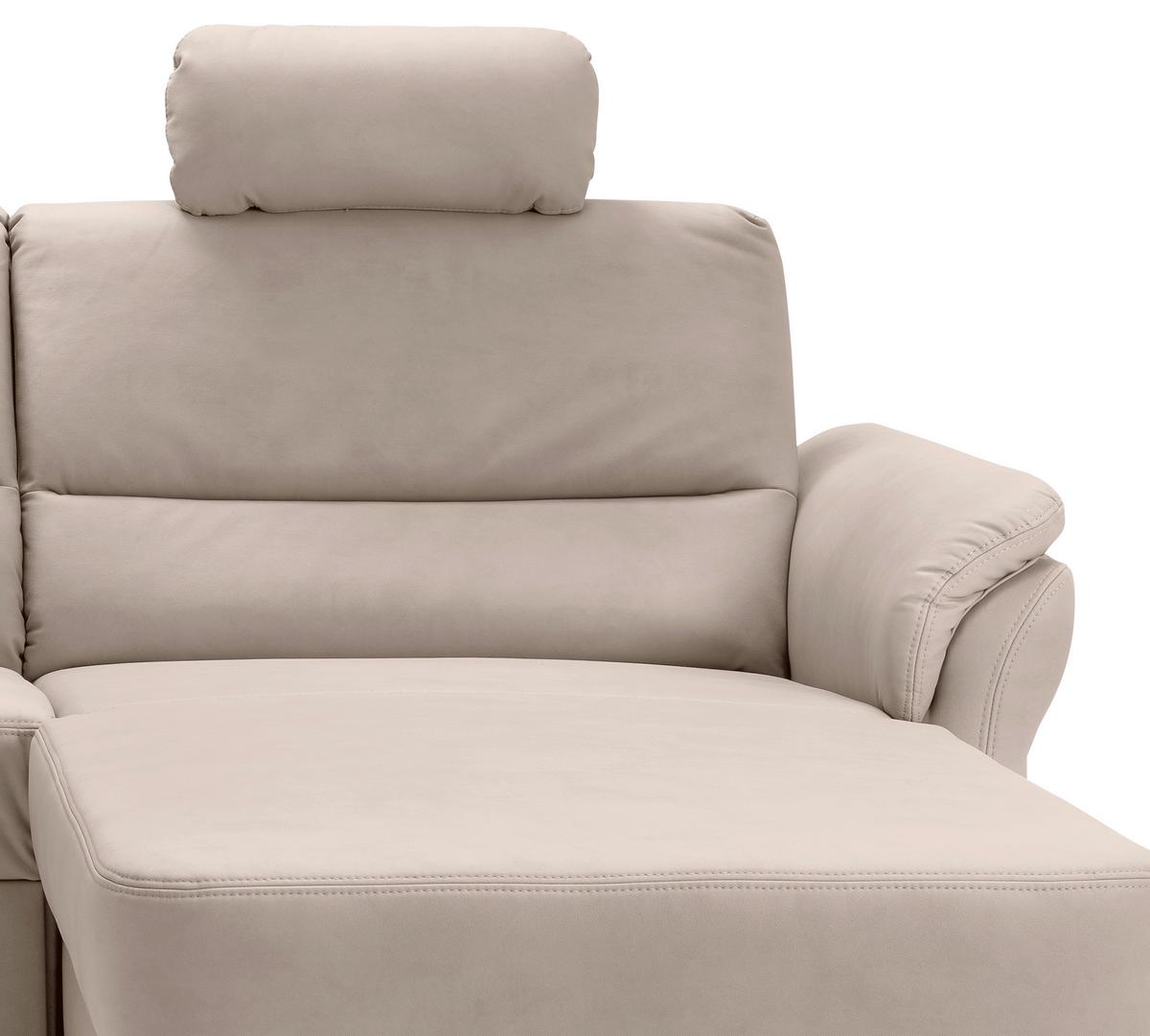 Ecksofa Cavoli, Beige S: 279x176 cm - Beige/Schwarz, MODERN, Textil (279/176cm) - Livetastic