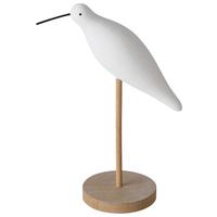 Dekovogel H: Ca. 17cm, Sigga - Naturfarben/Weiß, MODERN, Holz (12/6/17cm)