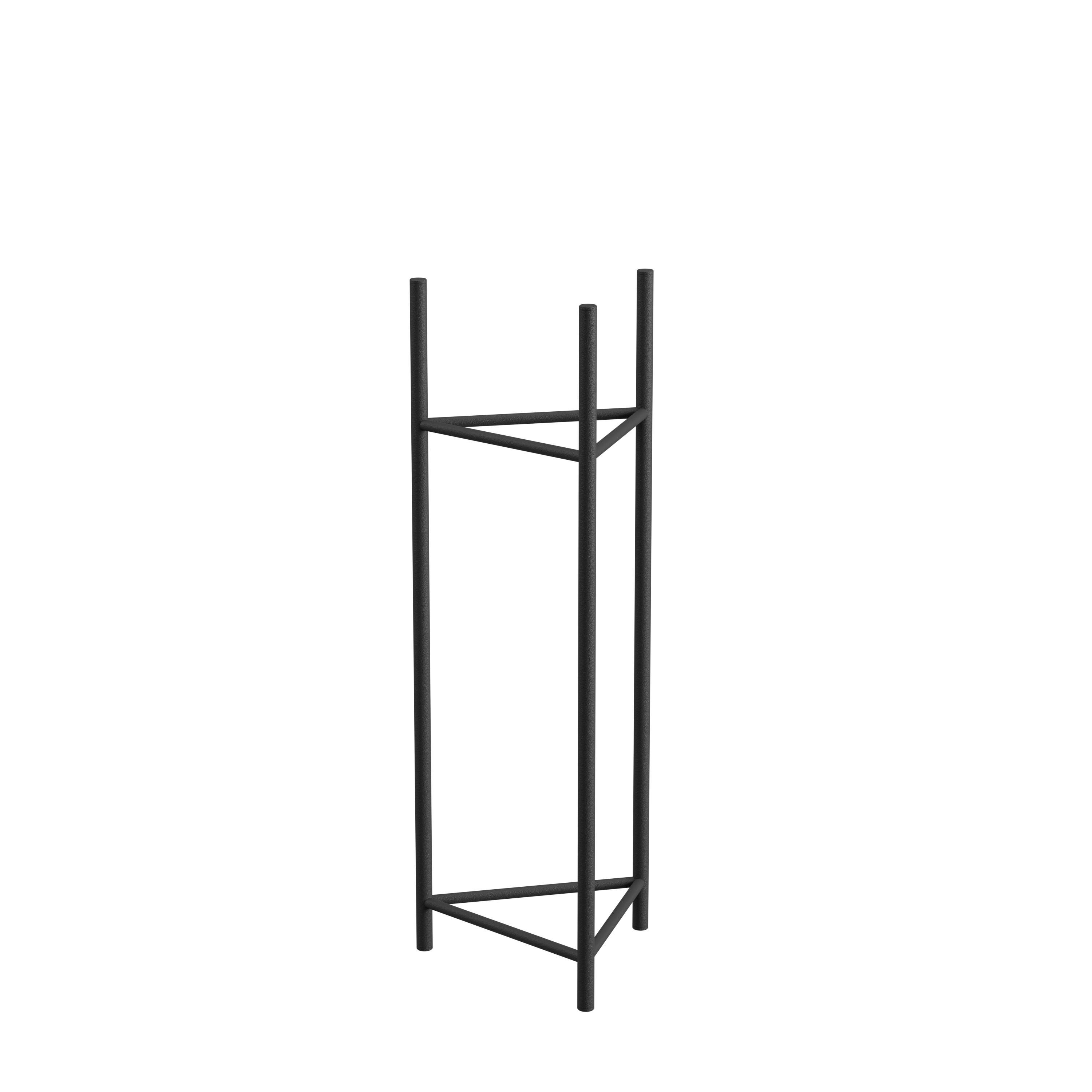 Blumenständer Aluminium Schwarz Bxhxt: 27x75x27 Cm