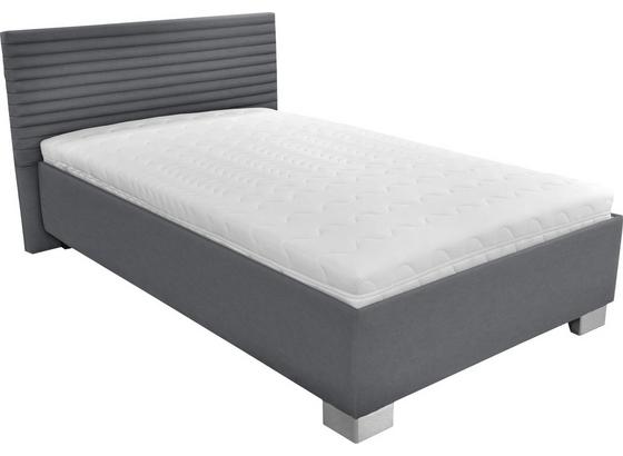 Čalúnená Posteľ Como 140x200 - sivá/biela, drevo/textil (214/162/97cm) Čalúnená Posteľ Como 140x200 - sivá/biela, drevo/textil (214/162/97cm)