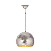 HÄNGELEUCHTE Nickelfarben, E27, 40W - Nickelfarben, Trend, Metall (27/21/27cm) - Kayoom