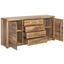 Sideboard Teilmassiv B 163cm Fenja, Wildeiche - Eichefarben, Design, Holz/Holzwerkstoff (163/78/40cm) - MID.YOU Sideboard Teilmassiv B 163cm Fenja, Wildeiche - Eichefarben, Design, Holz/Holzwerkstoff (163/78/40cm) - MID.YOU