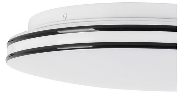 LED-Deckenleuchte Fritzi Ø 30 cm - Schwarz/Weiß, MODERN, Kunststoff/Metall (30/6,5cm) - Luca Bessoni