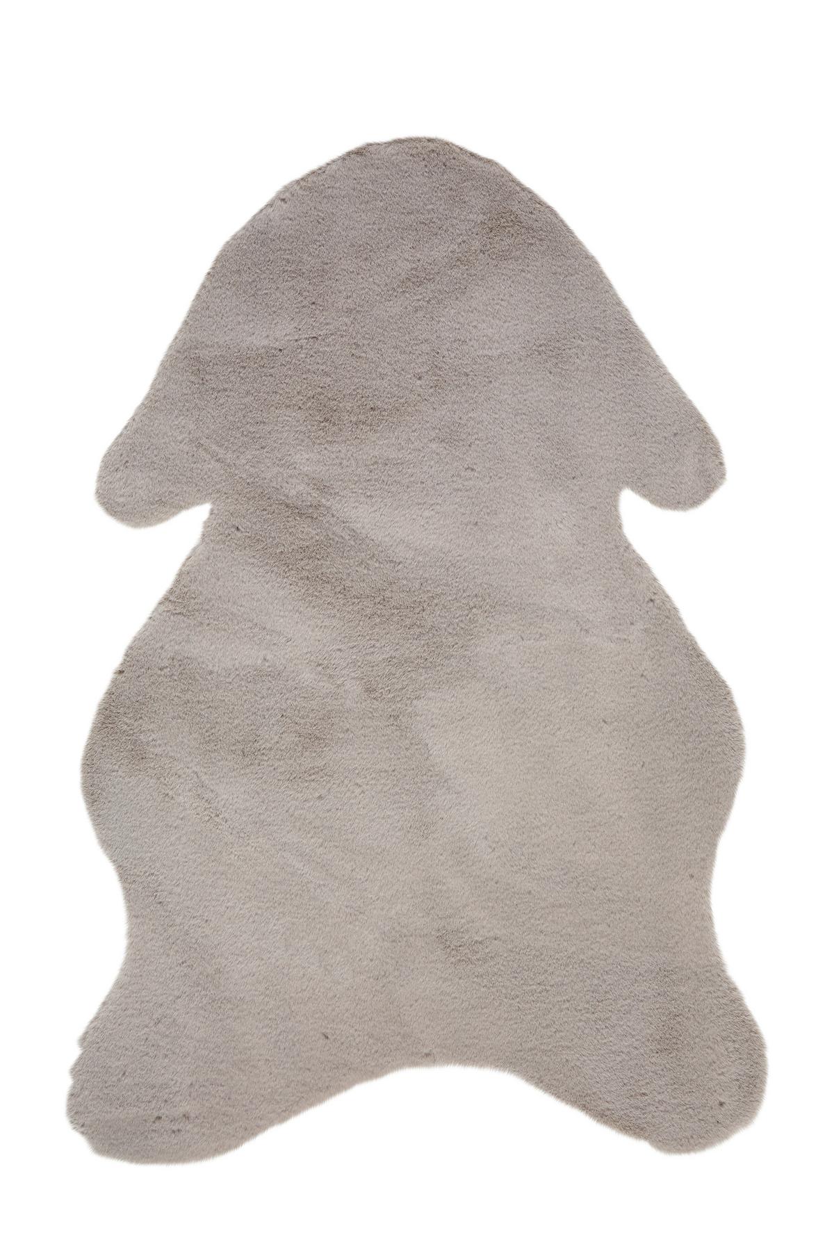 UMĚLÁ KOŽEŠINA Marlene, 90/60cm, šedá - šedá, kožešina/textil (90/60cm) - Modern Living