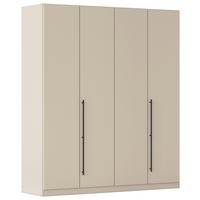 Kleiderschrank Safari B: 181 cm - Champagner/Grau, KONVENTIONELL, Holzwerkstoff (181/210/54cm)
