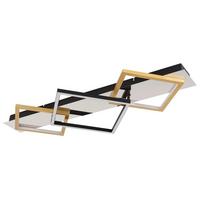 Led-deckenleuchte 67847-32 - Goldfarben/Opal, Design, Kunststoff/Metall (78/35,5cm) - Globo