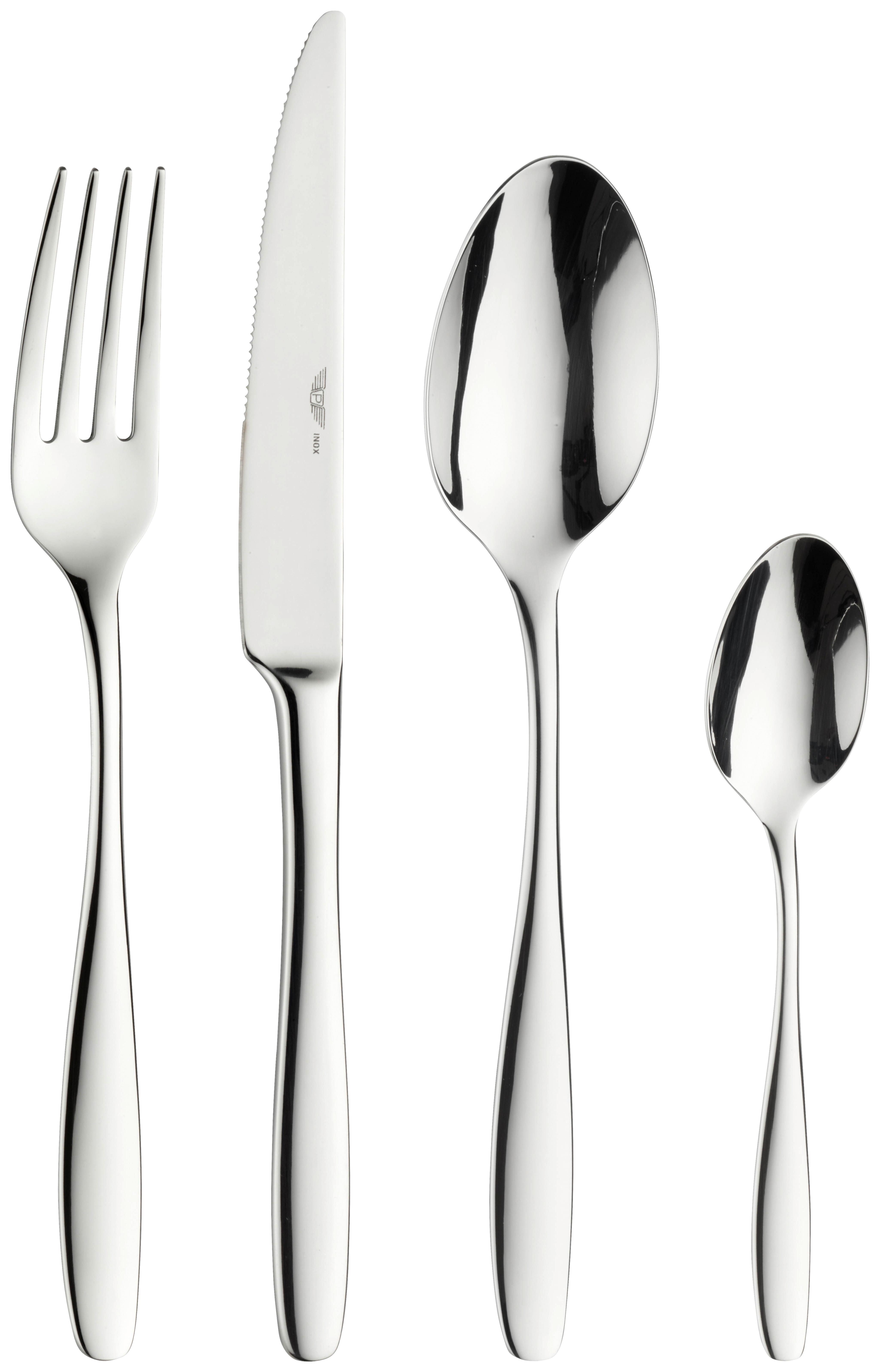 Besteckset Lion 24--teilig., Edelstahl - Edelstahlfarben, Basics, Metall - Pintinox