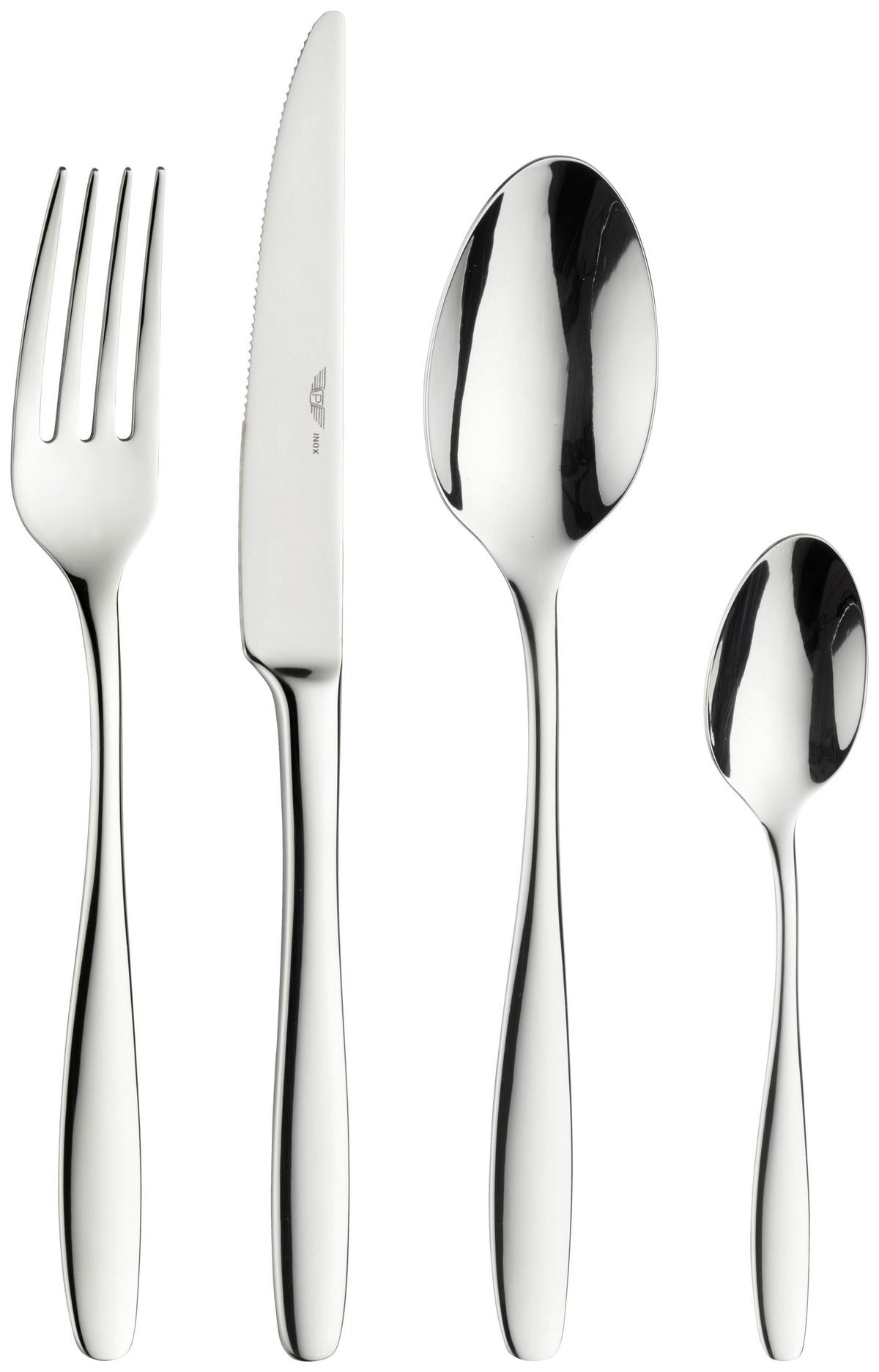 Besteckset Lion 24--teilig., Edelstahl - Edelstahlfarben, Basics, Metall - Pintinox
