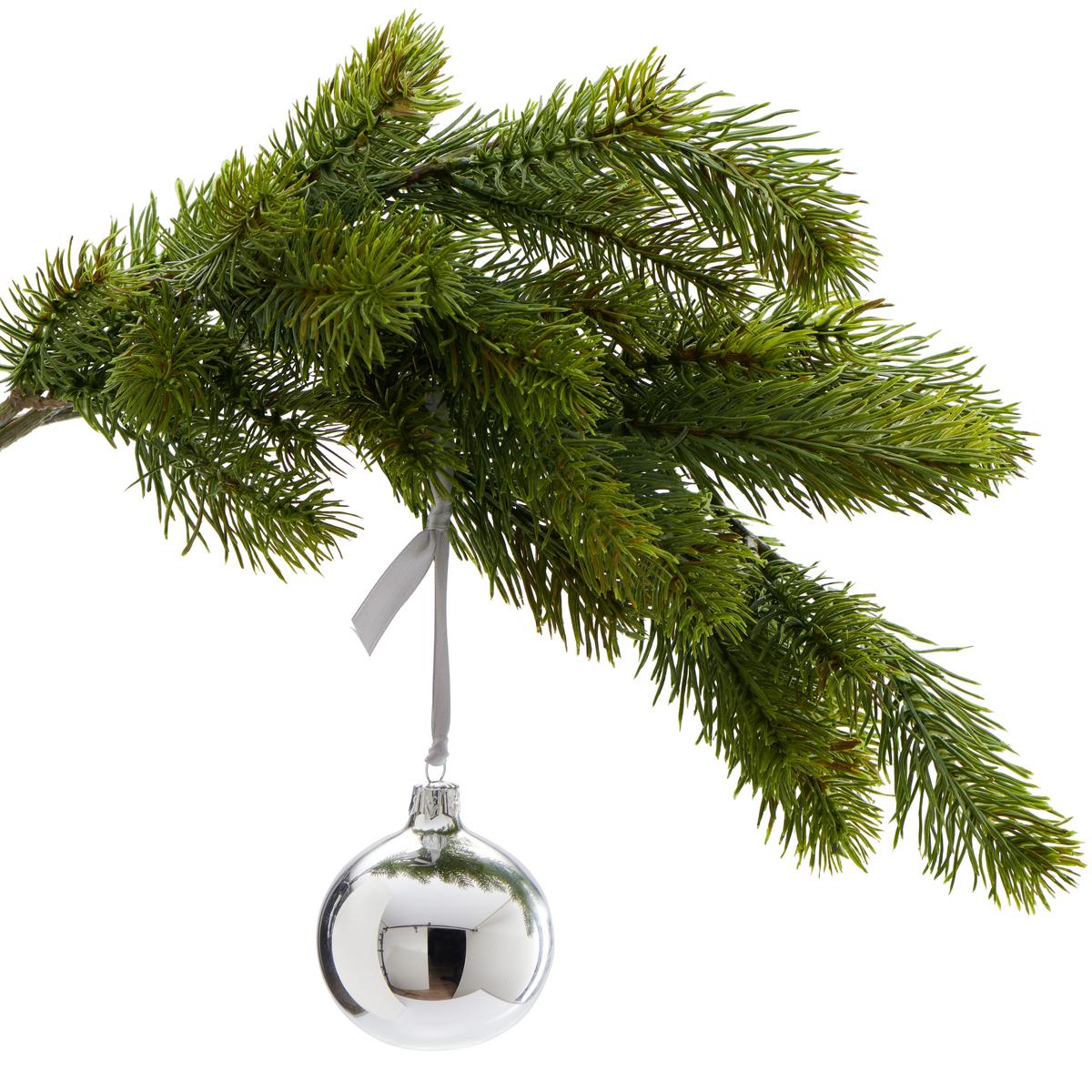 Karácsonyfagömb Szett Bella - ezüstszínű, Basics, Üveg (15/22cm) - Ondega