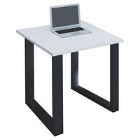 Íróasztal Lona - fekete/fehér, Modern, faalapú anyag/fém (80/50/76cm) - MID.YOU