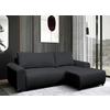 Ecksofa Velo Schwarz S: 250x160 cm - Schwarz, Design, Textil (250/160cm) - MID.YOU