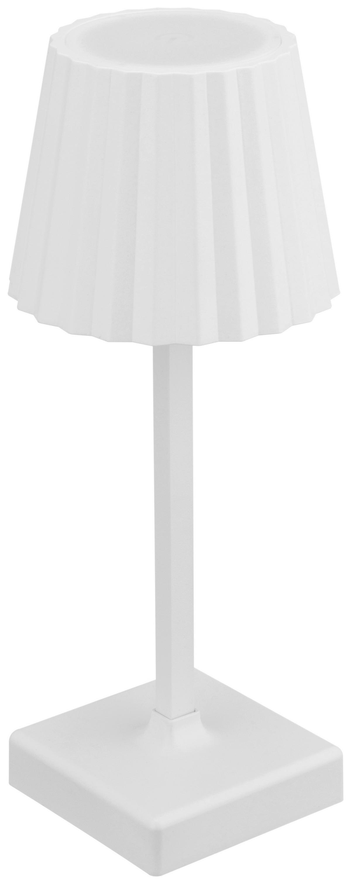 STOLNÍ LAMPA GOPI - bílá, Moderní, kov/plast (10,5/10,5/26cm) - Mömax