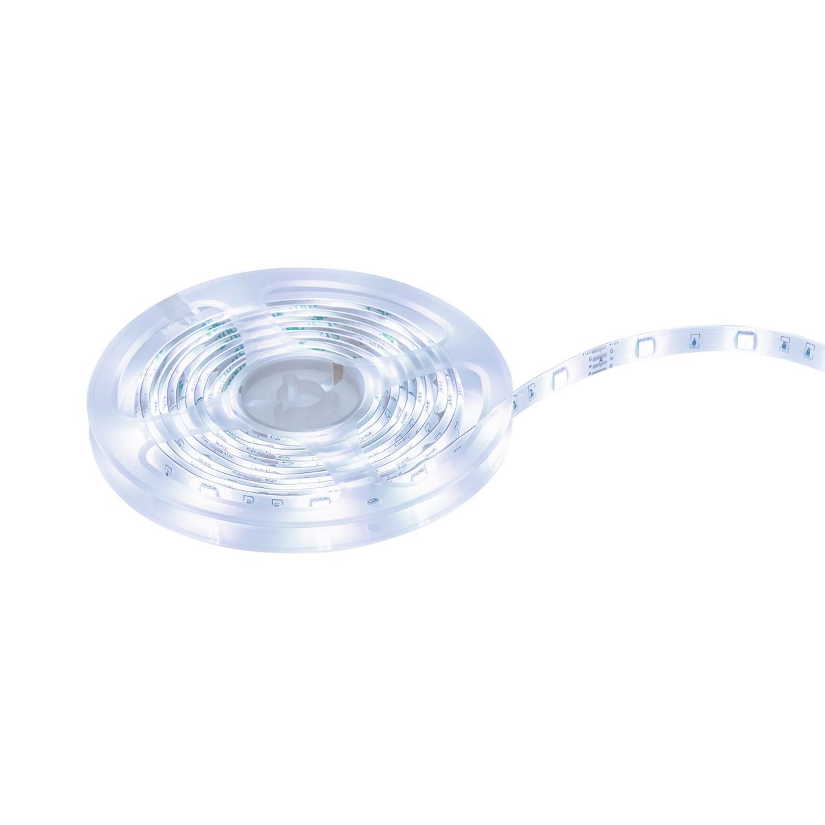 Led Díszlámpa Thore Kb. 300cm - fekete/fehér, Modern, műanyag (300cm) - Luca Bessoni