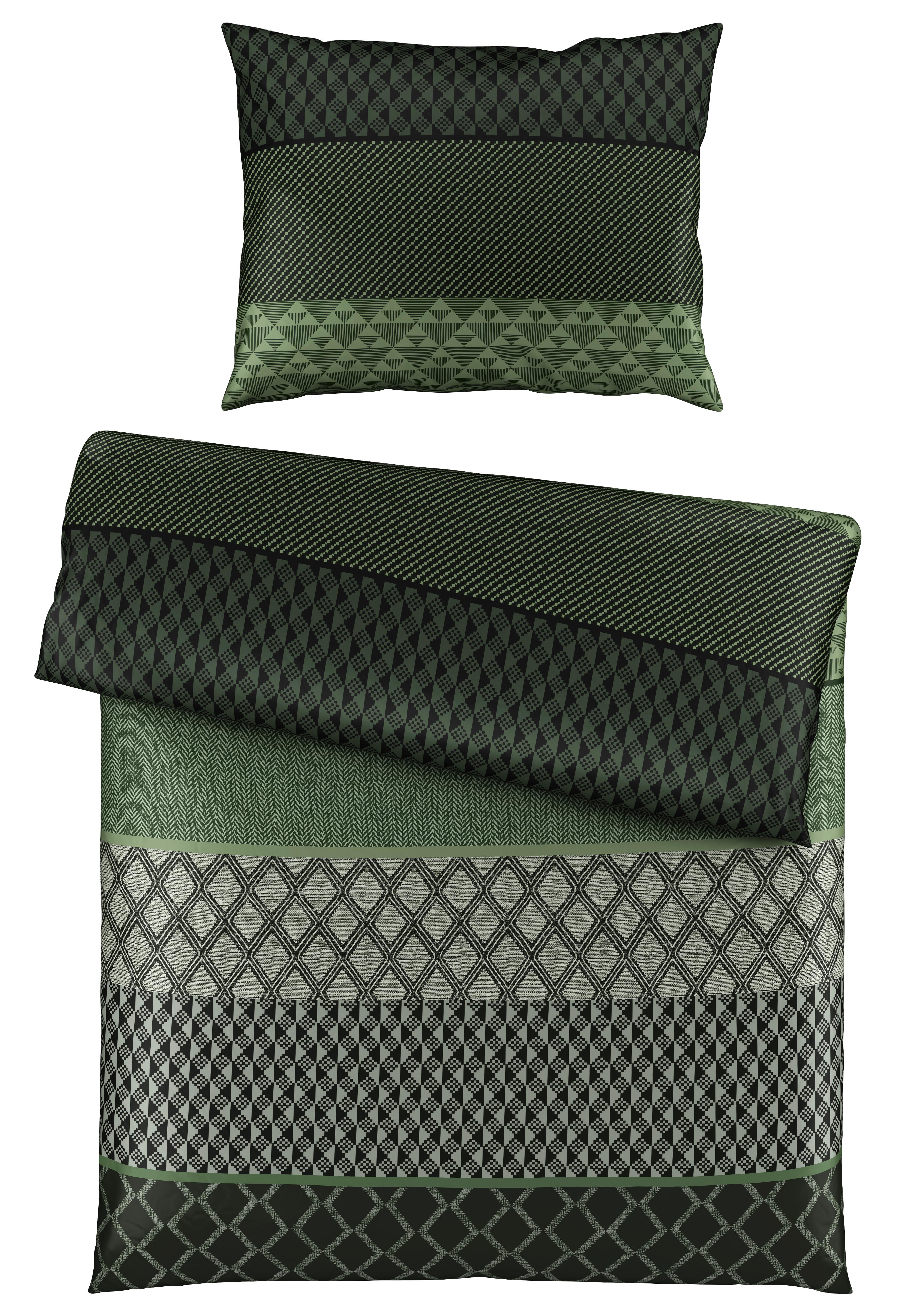 Povlečení Lukas, 140/200cm, Zelená - olivově zelená, Moderní, textil (140cm) - Premium Living