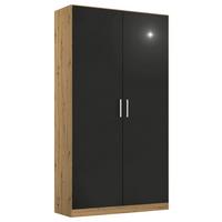 Drehtürenschrank 91 Cm Berlin Eiche Dekor/grau - Eiche Artisan/Grau, MODERN, Holzwerkstoff (91/197/54cm) - Rauch Möbel