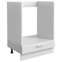 Skřiňka na sporák ESILO bílá - bílá/barvy hliníku, Design, kov/kompozitní dřevo (60/82/46cm) - MID.YOU