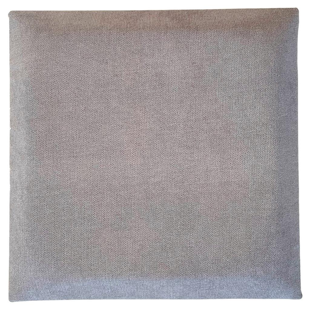 Polsterpaneel 2er-Set 30x30 cm quadratisch, Hellgrau