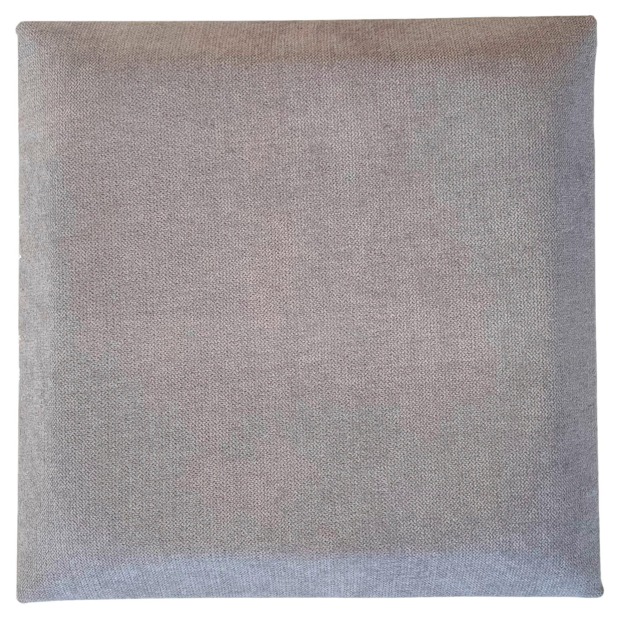 Wandpolster 2er-set 30x30 Cm Quadratisch, Hellgrau